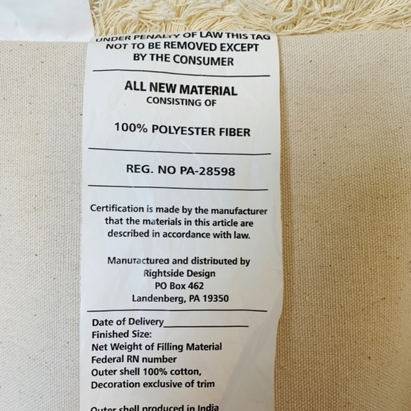 Rightside Design Blue Crab and Waves Lumbar Pillow Shams Two Piece Set Ocean - Picture 10 of 16